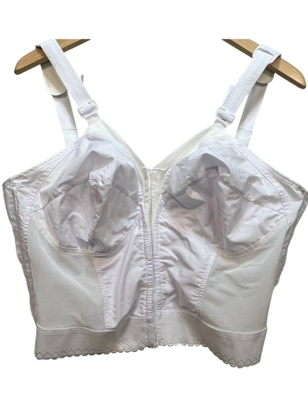 Exquisite Form Women's Premium Longline Front Closing Posture Bra Size 46C White